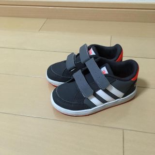 アディダス(adidas)のadidas アディダス キッズ スニーカー グレー 14センチ(スニーカー)