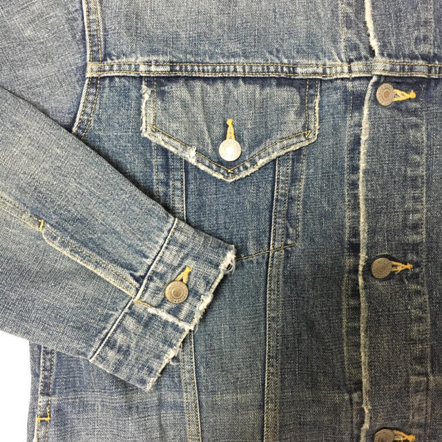 ポイントキャンペーン中 Rags McGREGOR LONG DENIM JACKET Navy S