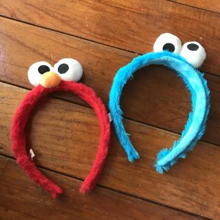 セサミストリート(SESAME STREET)のユニバ USJ エルモ クッキーモンスター カチューシャ(カチューシャ)