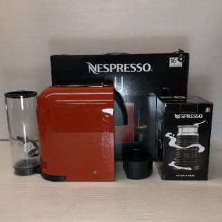 ネスレ(Nestle)のindigoさん専用NESPRESSO U　本体＆エアロチーノ3(エスプレッソマシン)