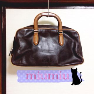 ミュウミュウ(MIU MIU)のmiumiuボストンBag♥タイムセール(ハンドバッグ)