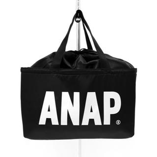 アナップ(ANAP)の♪新品　ANAP　ANAPロゴレジカゴBAG　ブラック♪(エコバッグ)