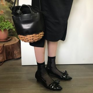 ドレステリア(DRESSTERIOR)の☆売り切り価格☆エバゴスのどんぐりミニバッグ☆かごカゴebagos(かごバッグ/ストローバッグ)