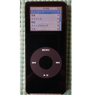 アップル(Apple)のipod nano 初代 黒 2GB(ポータブルプレーヤー)