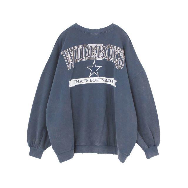 完売品☆GYDA☆WIDEBOYSドルマンスウェットTOPS☆ネイビー