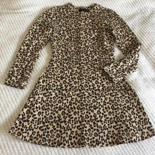 ザラ(ZARA)の★早い者勝ち！★ZARA レオパード柄コットンワンピース(ミニワンピース)