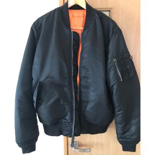 アルファインダストリーズ(ALPHA INDUSTRIES)のalpha タイト MA-1 XL ブラック 正規品 fearofgod  (フライトジャケット)