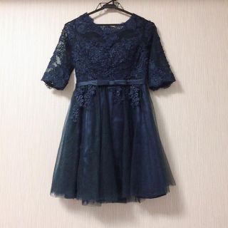 新品☆結婚式 レースワンピース(ひざ丈ワンピース)