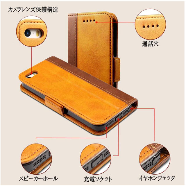 数日のみ使用 ◉ iPhone6  iPhone6s ケース / 手帳型 カバー スマホ/家電/カメラのスマホアクセサリー(iPhoneケース)の商品写真