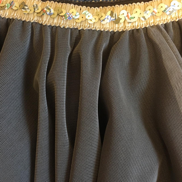 ミュラーオブヨシオクボ☆チュールスカート グレージュ スパンコール レディースのスカート(ミニスカート)の商品写真