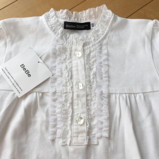 ベベ(BeBe)の新品未使用☆ BeBe フリルシャツ  120(Tシャツ/カットソー)