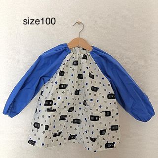 スモック☆size100☆入園グッズ(お食事エプロン)