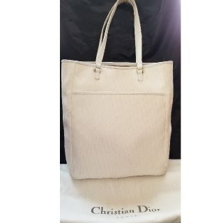 クリスチャンディオール(Christian Dior)のChristian Diorトロッターバック　白キャンパス(トートバッグ)