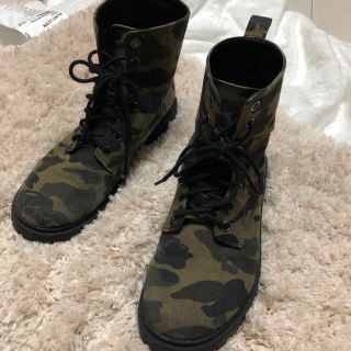 ドクターマーチン(Dr.Martens)の【鬼かわカモフラ】レースアップ ブーツ【脚細く見えます】(ブーツ)