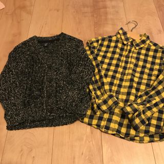 ベビーギャップ(babyGAP)のニットカーディガン&シャツset♡(カーディガン)