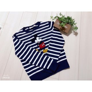 ユニクロ(UNIQLO)のミッキー ボーダー ニット ❁(ニット)