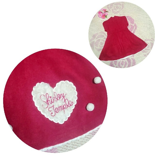 ♡787♡シャーリーテンプル♡ハート♡ボアワンピース♪♡110cm♡ 3