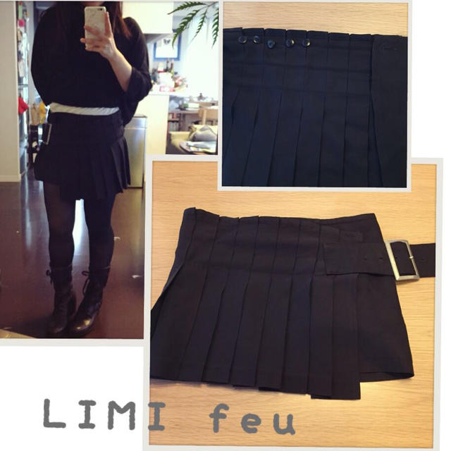 LIMI feu(リミフゥ)のLIMI feu◎巻きスカート レディースのスカート(ミニスカート)の商品写真