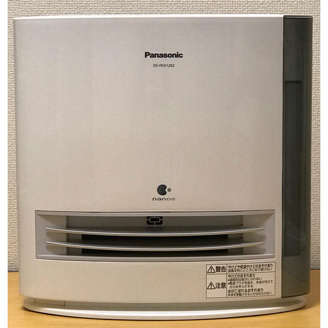 Panasonic(パナソニック)のPanasonic 加湿セラミックファンヒーター DS-FKX1202 スマホ/家電/カメラの冷暖房/空調(ファンヒーター)の商品写真