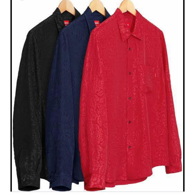 Supreme - 【新品】Supreme Floral Silk Jacquard Shirtの通販 Supreme - 【新品】Supreme Floral Silk Jacquard Shirtの通販
