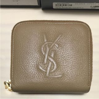 サンローラン(Saint Laurent)のサンローラン 二つ折り財布 ベージュ(財布)