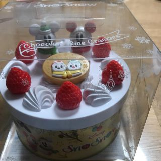 ディズニー(Disney)のディズニーホワイトケーキ型缶ケース(キャラクターグッズ)