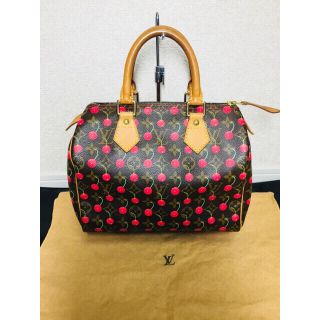 ルイヴィトン(LOUIS VUITTON)のルイヴィトン モノグラムチェリー スピーディ25 ハンドバッグ 美品 正規品(ハンドバッグ)