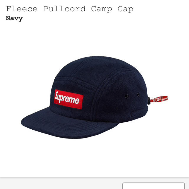 fleece pullcord camp cap supreme シュプリーム帽子