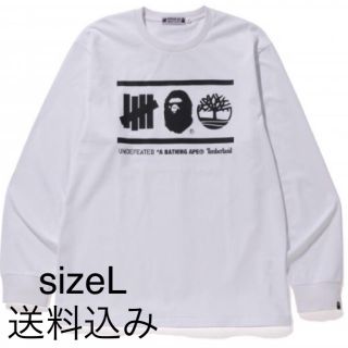 アンディフィーテッド(UNDEFEATED)のBAPE® X UNDFTD X TIMBERLAND L/S TEE_Lサイズ(Tシャツ/カットソー(七分/長袖))