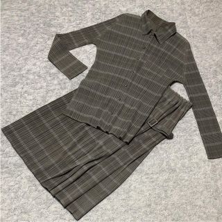 プリーツプリーズイッセイミヤケ 上品 セットアップ/コーデ(レディース