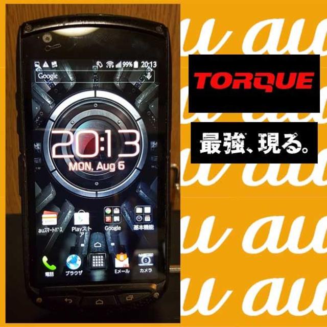 京セラ(キョウセラ)のTORQUE G01 タフネススマホ　UQシムOK! テザリングOK! スマホ/家電/カメラのスマートフォン/携帯電話(スマートフォン本体)の商品写真