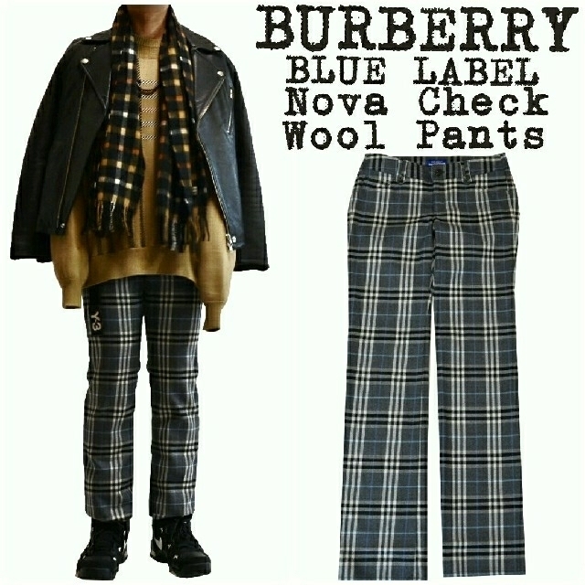 BURBERRY(バーバリー)の★希少★BURBERRY★バーバリー★ノバチェックパンツ★グレー★ウール★S★ メンズのパンツ(スラックス)の商品写真