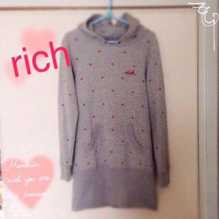 リッチ(rich)のrichパーカーワンピ(パーカー)