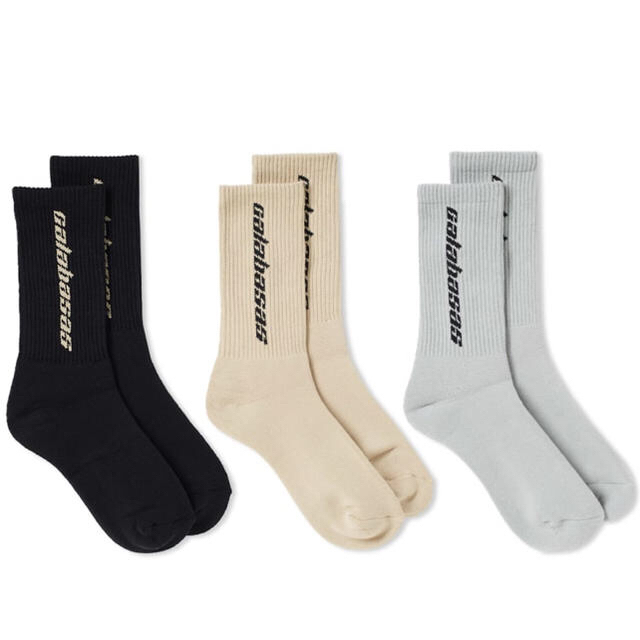 YEEZY SEASON 6 CALABASAS SOCK 3 PACK 新品