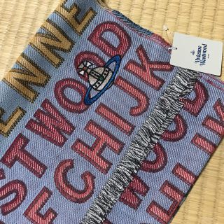 ヴィヴィアンウエストウッド(Vivienne Westwood)のVivienne Westwood 新品ショール 青 値下げ(マフラー/ショール)