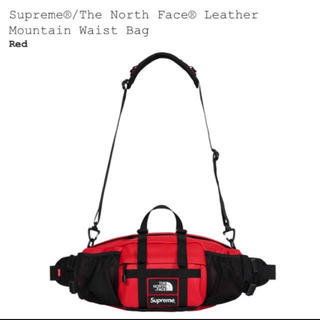 シュプリーム(Supreme)のsupreme north leather waist bag Red(ウエストポーチ)