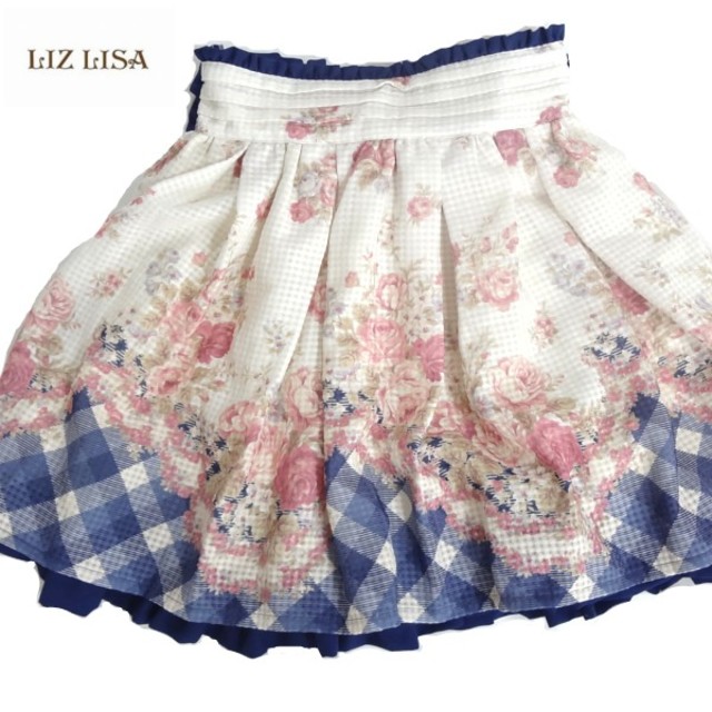 LIZ LISA(リズリサ)のお値下げ新品タグ付き♥LIZ LISA リズリサ 花柄リボンスカート レディースのスカート(ミニスカート)の商品写真