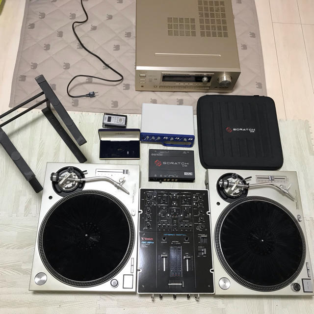 DJ Technics SL1200 MK5 テクニクス お得セット 楽器のDJ機器(ターンテーブル)の商品写真