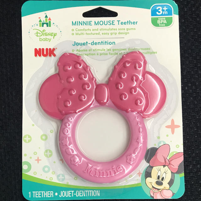 Disney(ディズニー)のNUK 歯固め ミニー キッズ/ベビー/マタニティのおもちゃ(その他)の商品写真