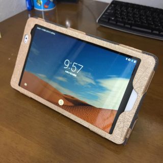 エヌティティドコモ(NTTdocomo)の中古 d-02h タブレット ケース フィルム付き(タブレット)