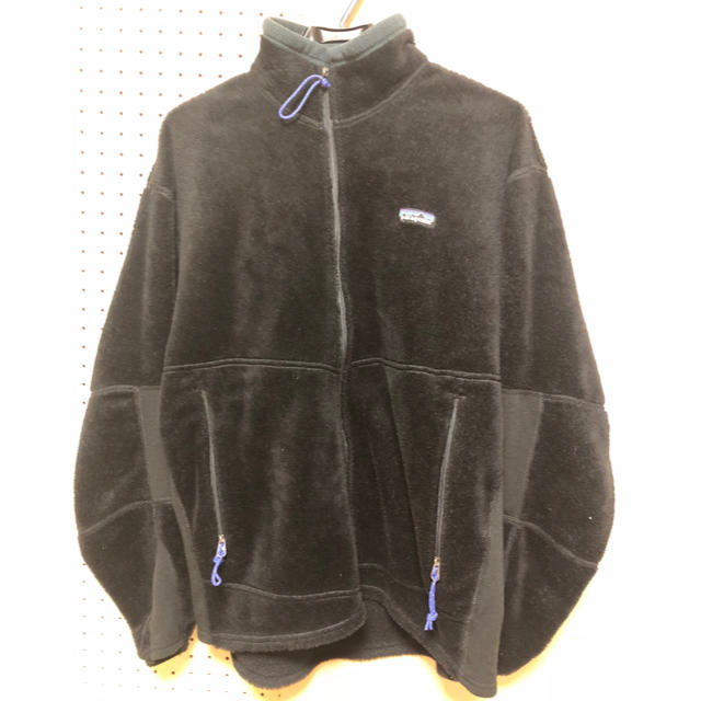 patagonia 黒 ボアブルゾン フリース MADE IN USA