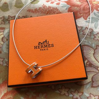 エルメス(Hermes)の超美品★エルメスポップアップチョーカー★オレンジ(ネックレス)