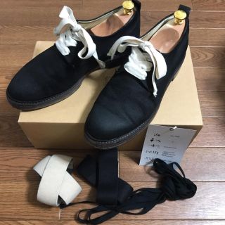 サンシー(SUNSEA)のSUNSEA 15AW LACE-UP SHOES オイルドスエード サイズ2(ドレス/ビジネス)