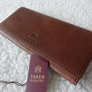 タケオキクチ(TAKEO KIKUCHI)の【新品/本物】TAKEO KIKUCHI（タケオキクチ）長財布/チョコ (長財布)