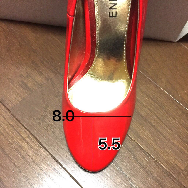 送料込に変更M！赤色☆ヒール8.5cm レディースの靴/シューズ(ハイヒール/パンプス)の商品写真