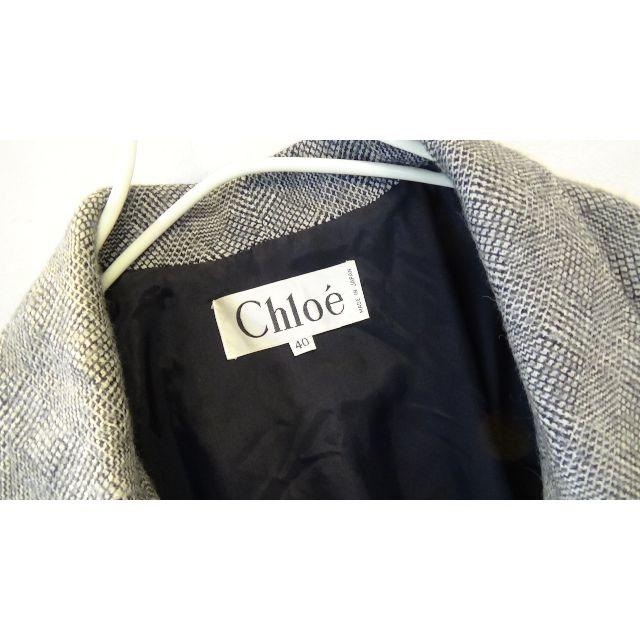 Chloe(クロエ)のクロエ　柔らか　軽すぎ　ジャケット　ショート　コート　４０ レディースのジャケット/アウター(テーラードジャケット)の商品写真