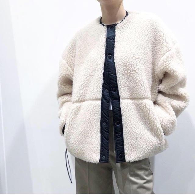 HYKE(ハイク)のHYKE FAUX SHEARLING JACKET サイズ１ ボアジャケット　 レディースのジャケット/アウター(ブルゾン)の商品写真