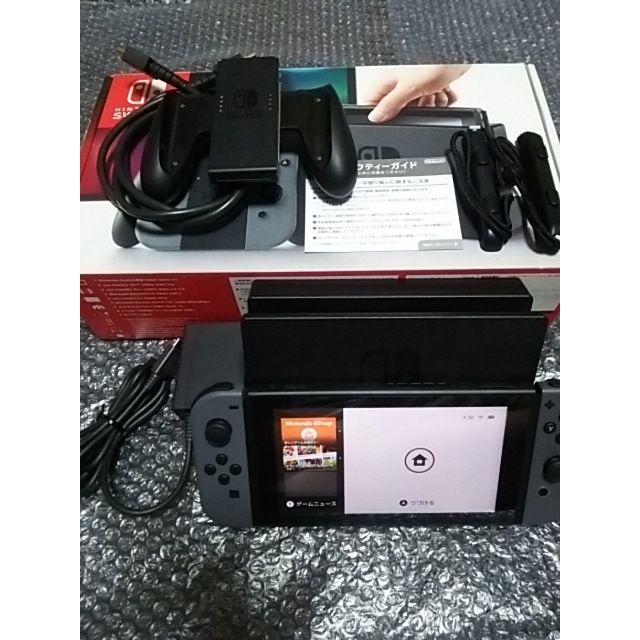 【良品】ニンテンドースイッチ 本体 Joy-con グレー 動作確認済