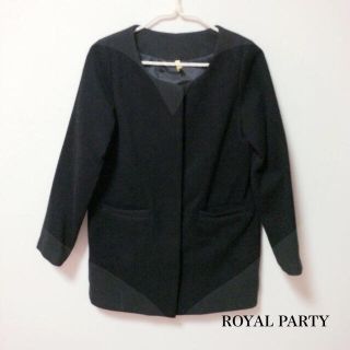 ロイヤルパーティー(ROYAL PARTY)のノーカラーコート(ノーカラージャケット)