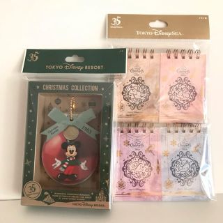 ディズニー(Disney)の【新品未開封】ディズニー クリスマス メモ 2018 tdl tds(ノート/メモ帳/ふせん)